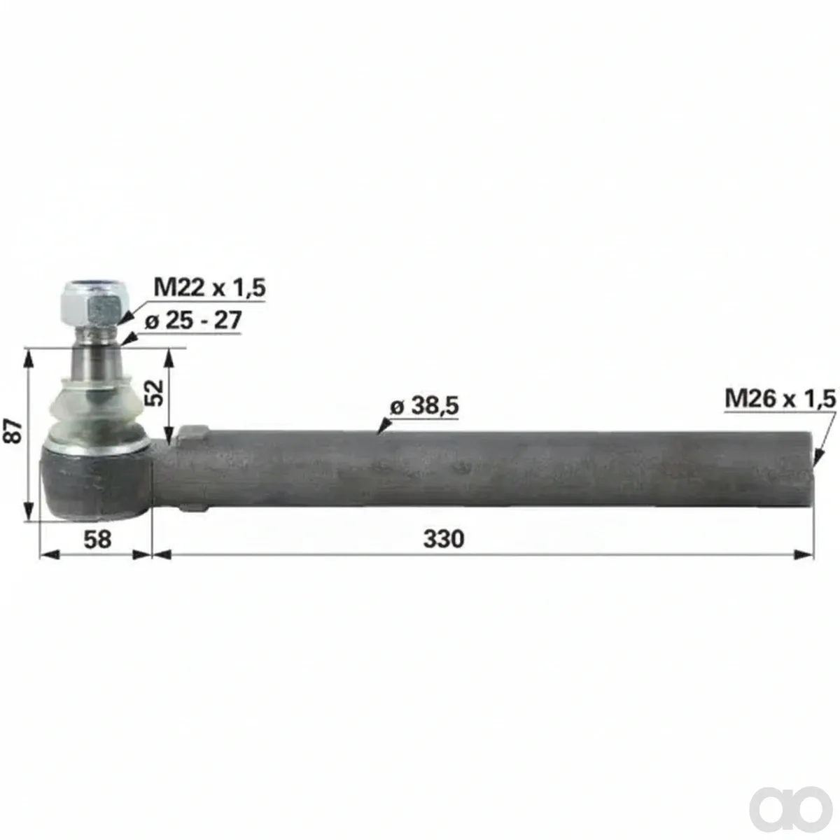 Prillinger - 00110594 - Kugelgelenk M26X1,5 Innengewinde