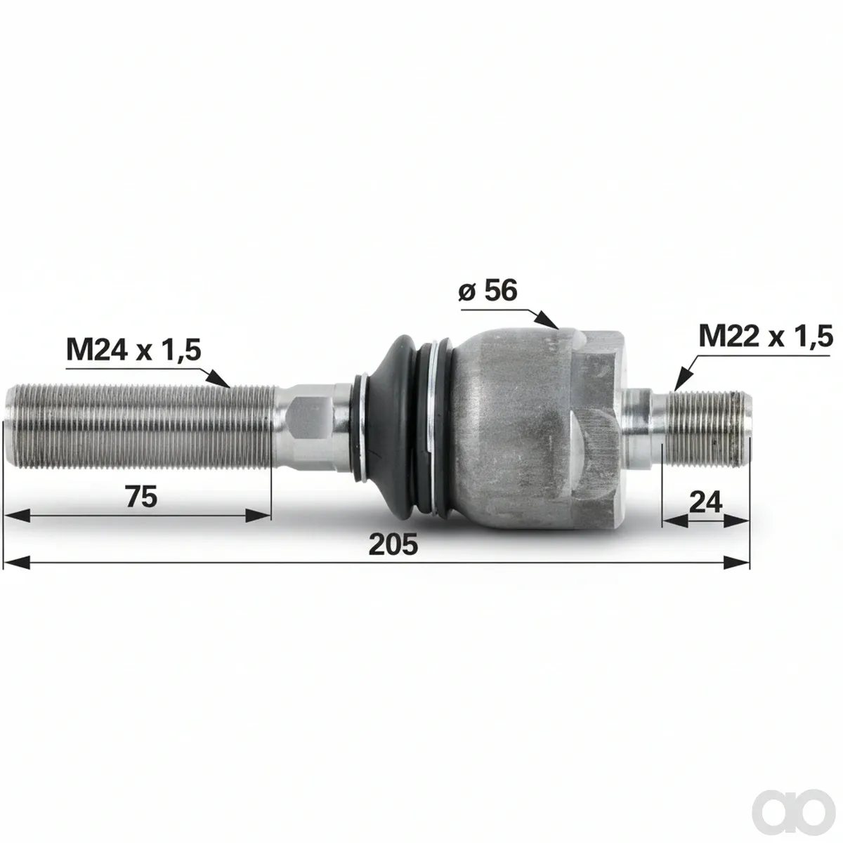 Prillinger - 00110597 - Axialgelenk M24X1,5/M22X1,5