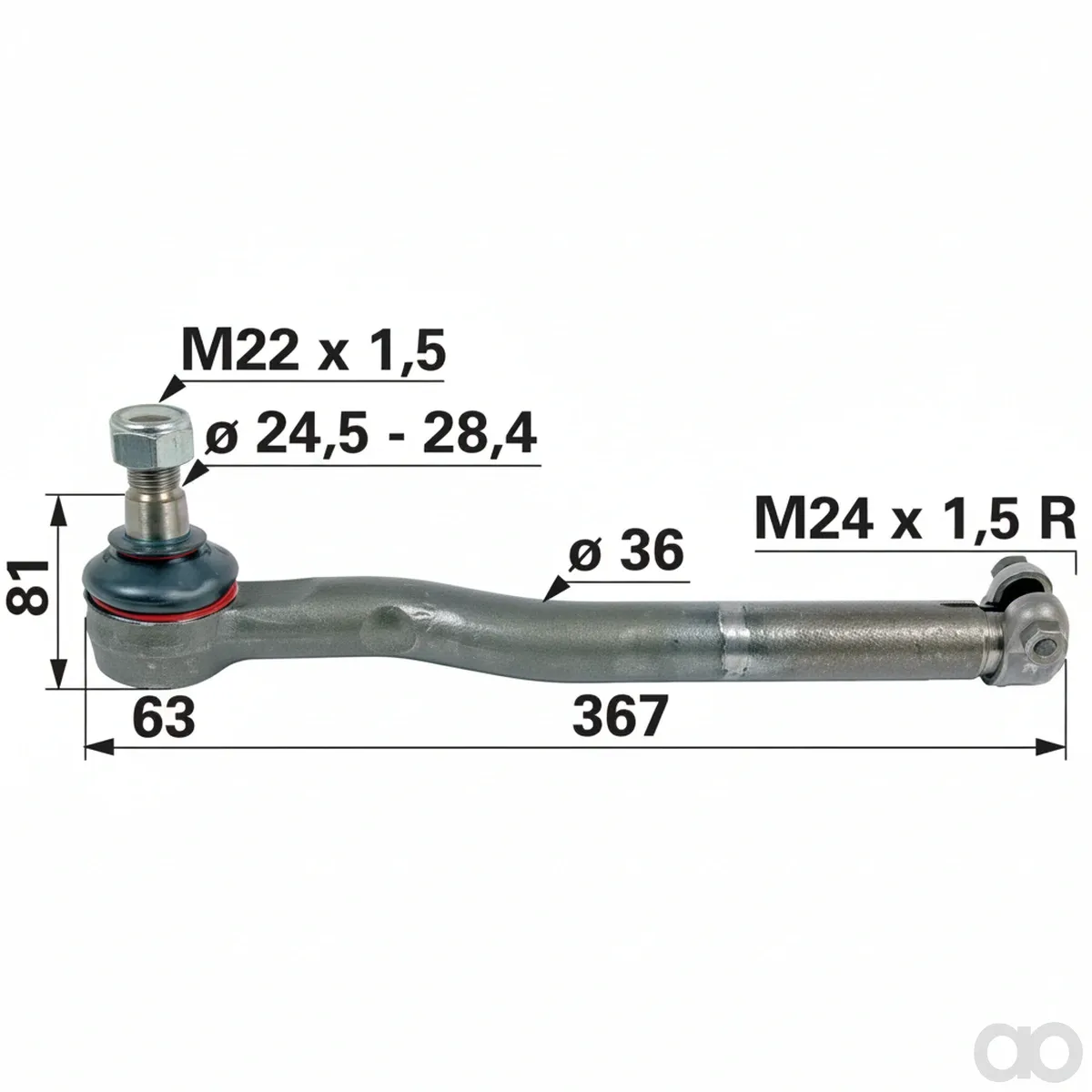 Prillinger - 00110863 - Kugelgelenk M24x1,5 Innengewinde