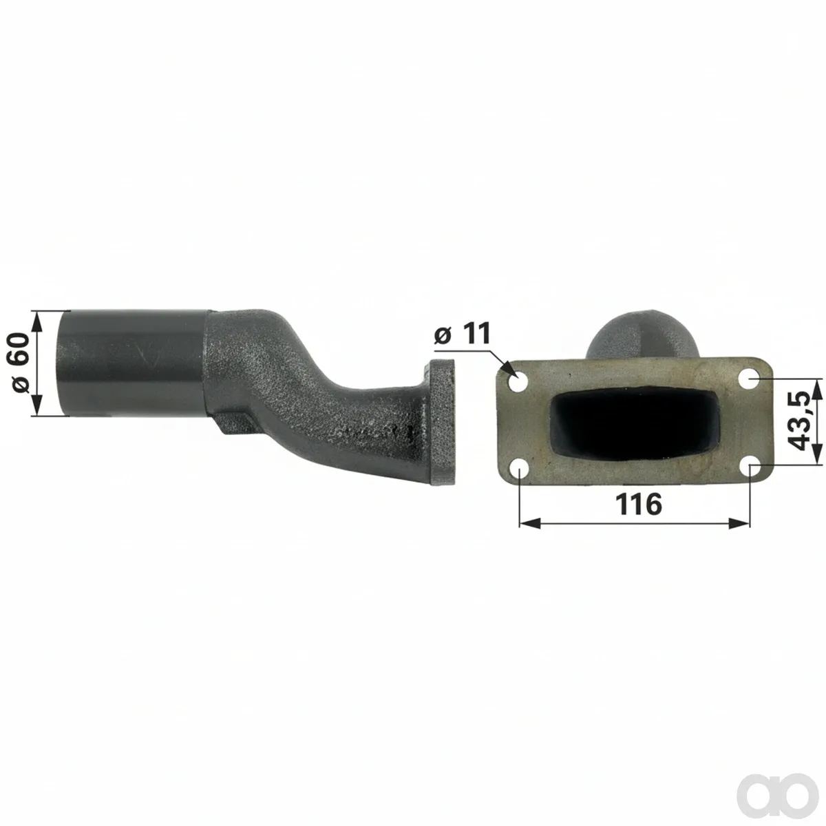 Prillinger - 00111401 - Auspuffkruemmer Anstelle Von Ca