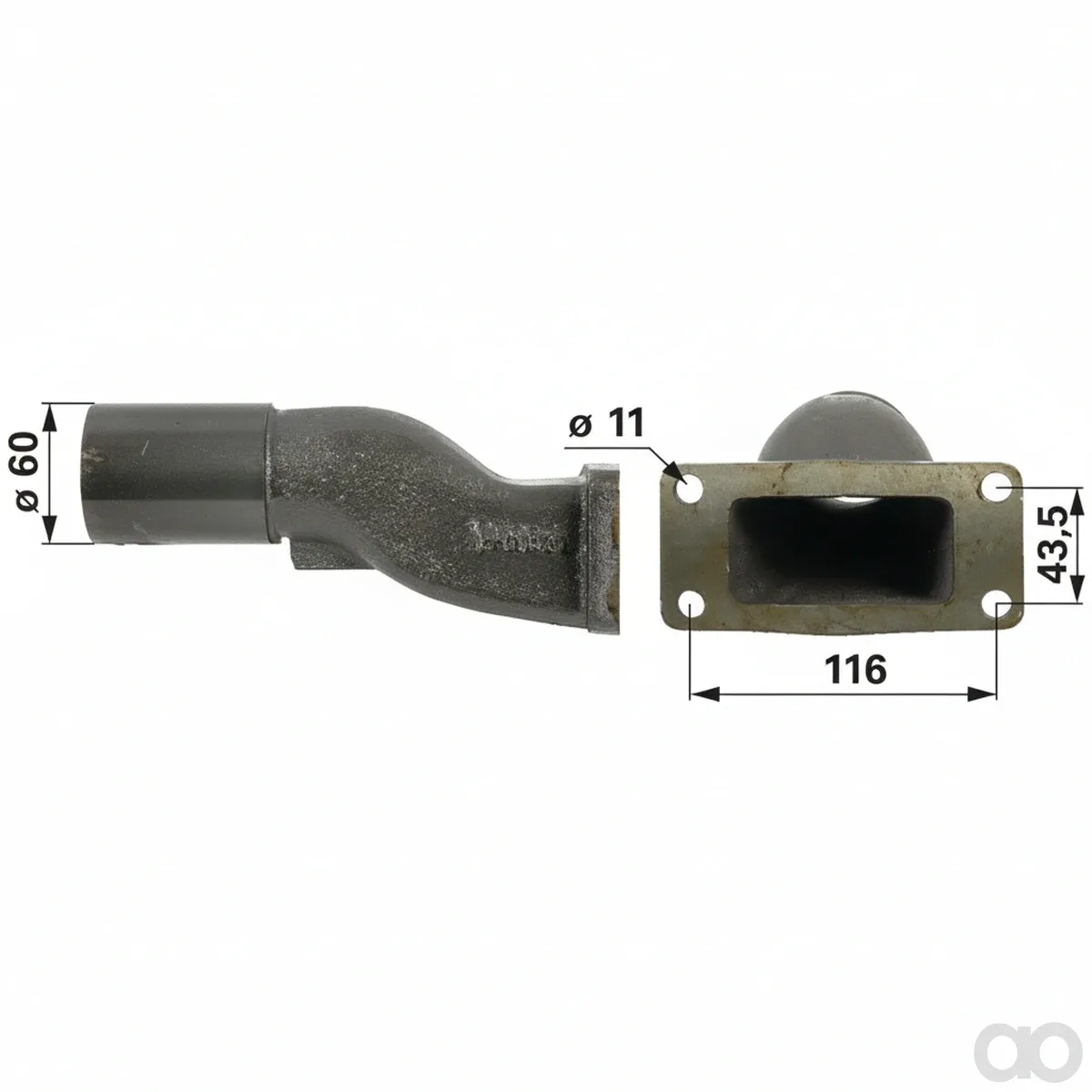 Prillinger - 00111402 - Auspuffkruemmer Anstelle Von Ca
