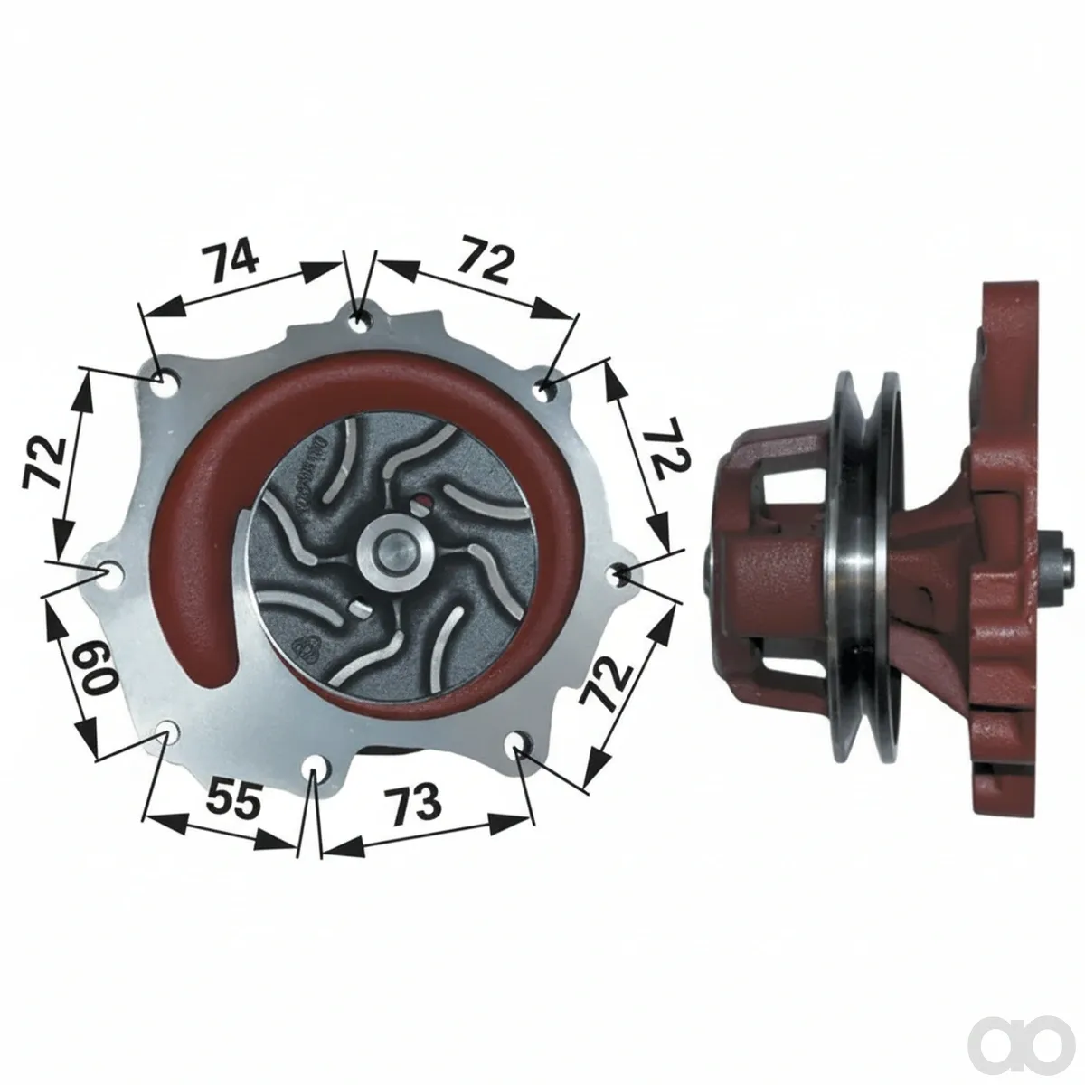 Prillinger - 00112205 - Wasserpumpe mit Dichtung Anstelle von