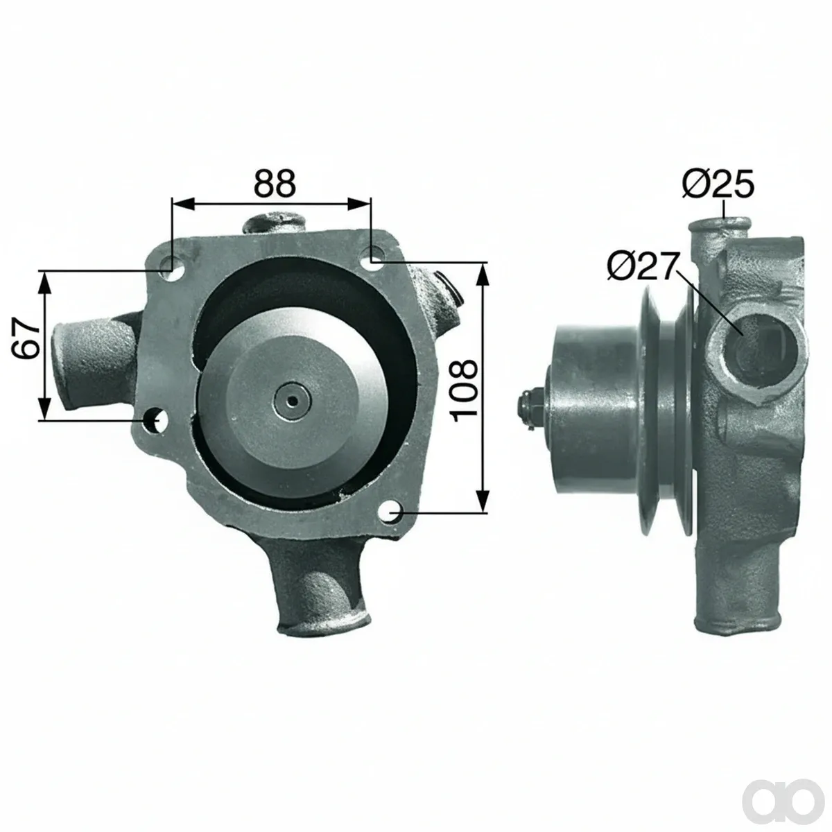 Prillinger - 00112299 - Wasserpumpe mit Dichtung Anstelle von