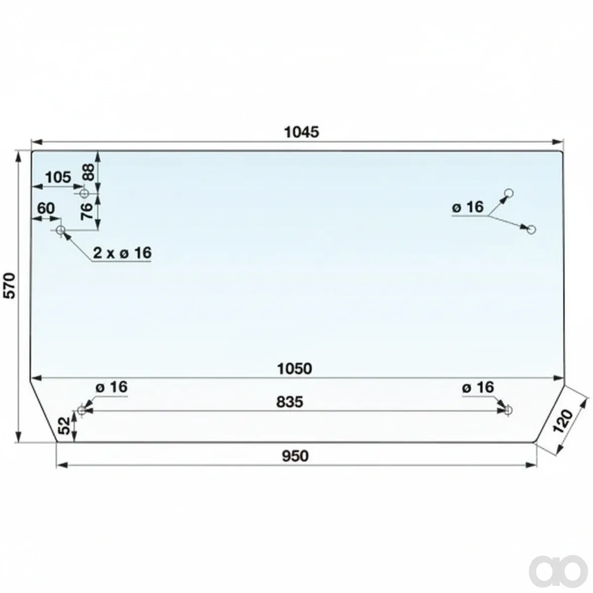 Prillinger - 00114059 - Heckscheibe Zu Mauser