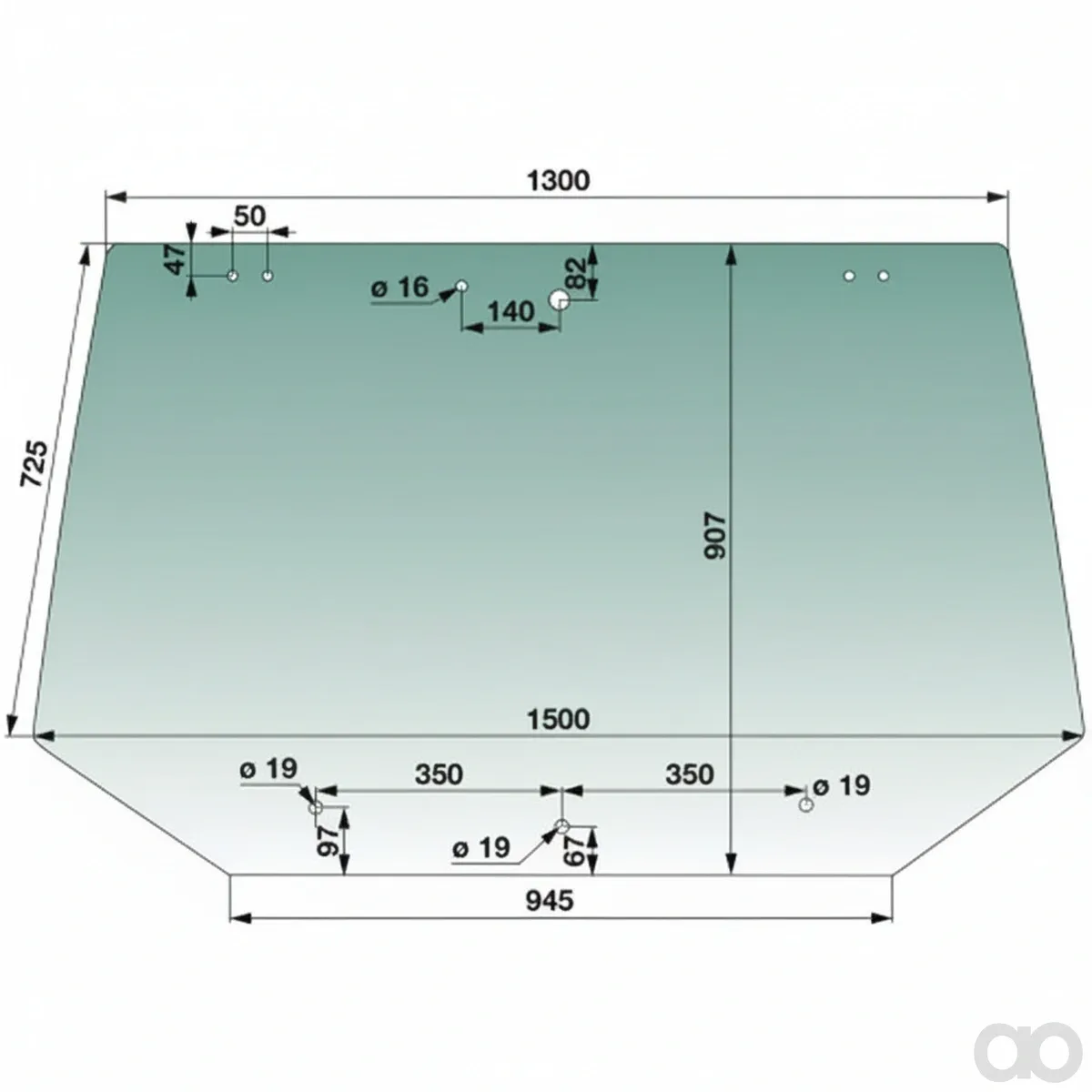 Prillinger - 00114301 - Heckscheibe