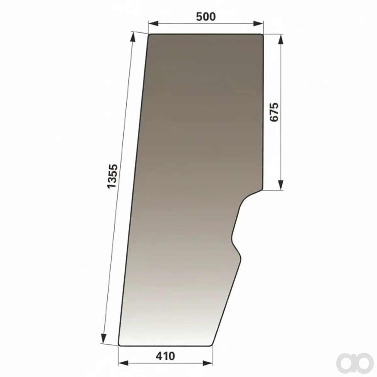 Prillinger - 00114849 - Tuerscheibe Farbe Braun Getoent