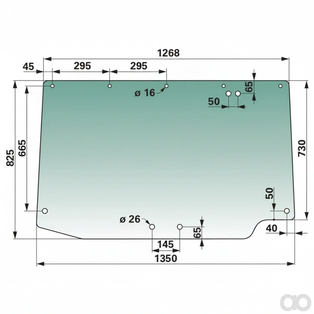 Prillinger - 00114877 - Heckscheibe Farbe Gruen Getoent