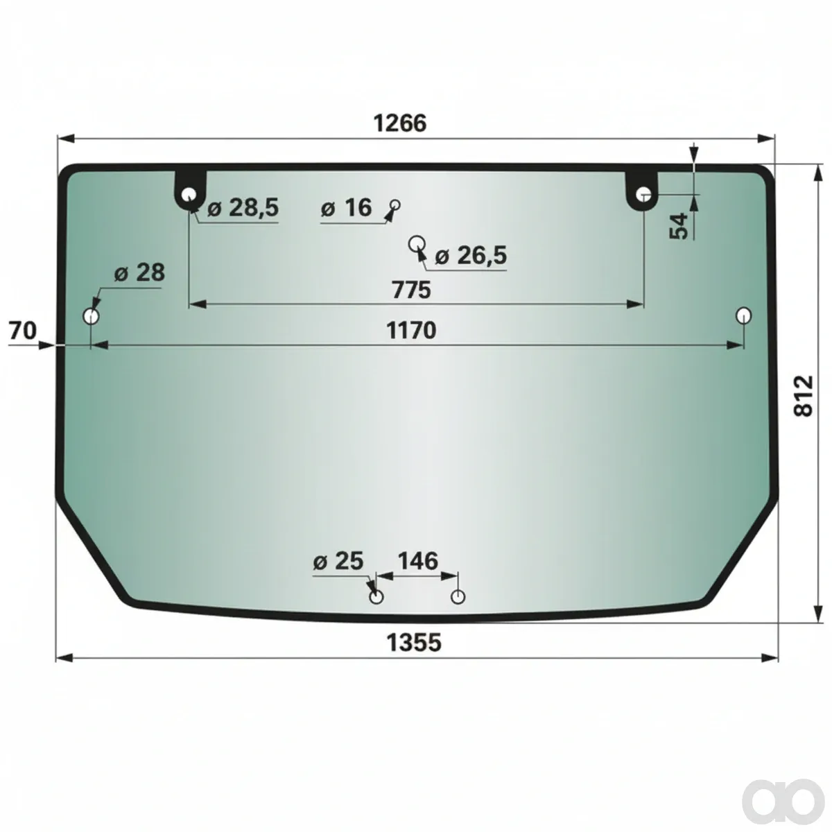 Prillinger - 00114895 - Heckscheibe Anstelle Von Deutz