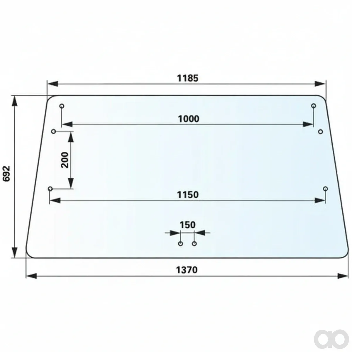 Prillinger - 00115051 - Heckscheibe Farbe Klar Anstelle