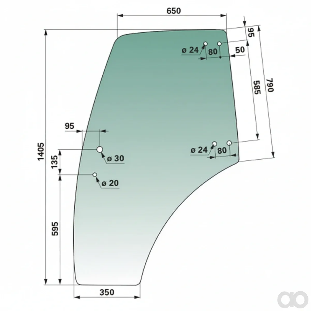 Prillinger - 00115155 - Tuerscheibe Stangen Anstelle von
