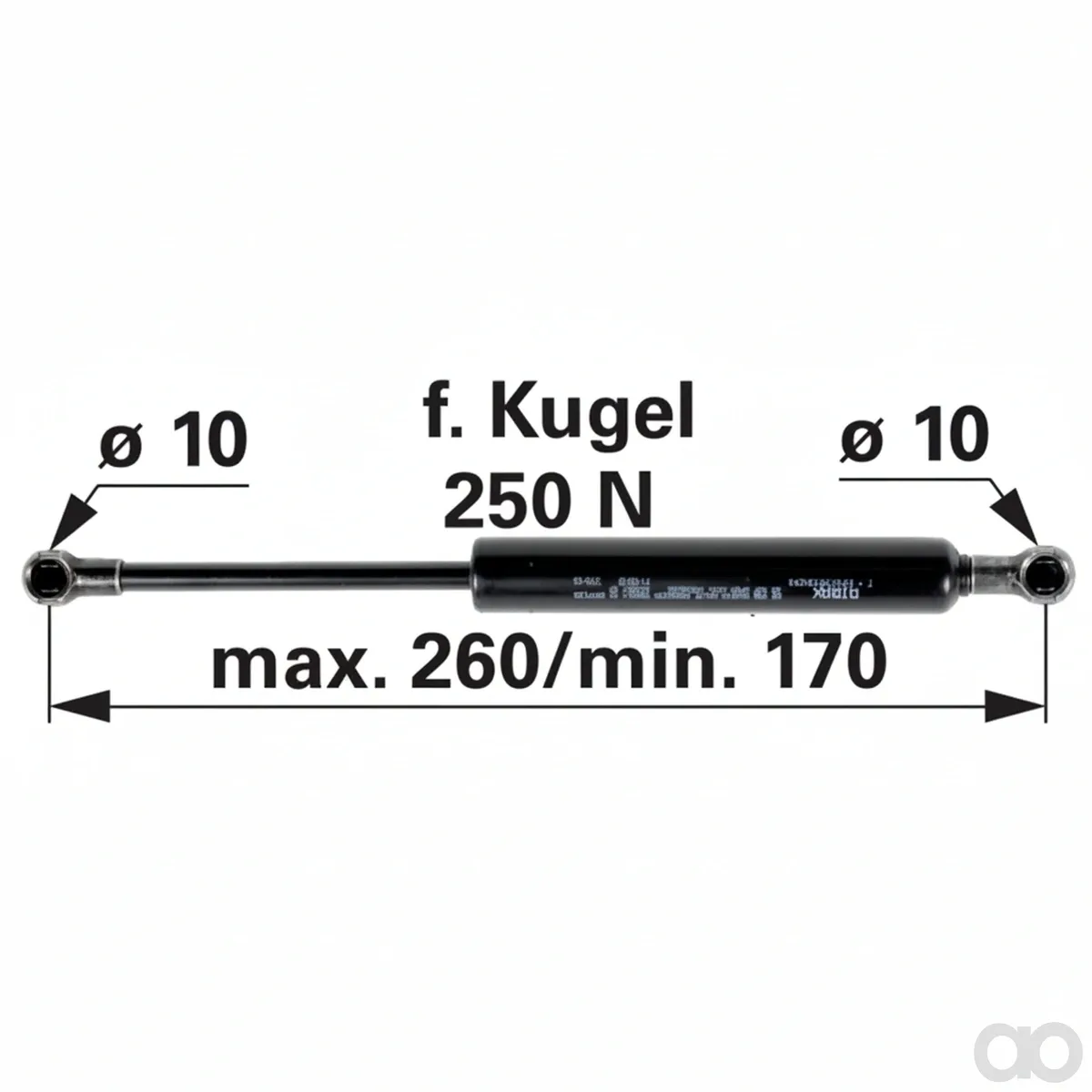 Prillinger - 00115202 - Gasdruckfeder fuer Tuer zu John