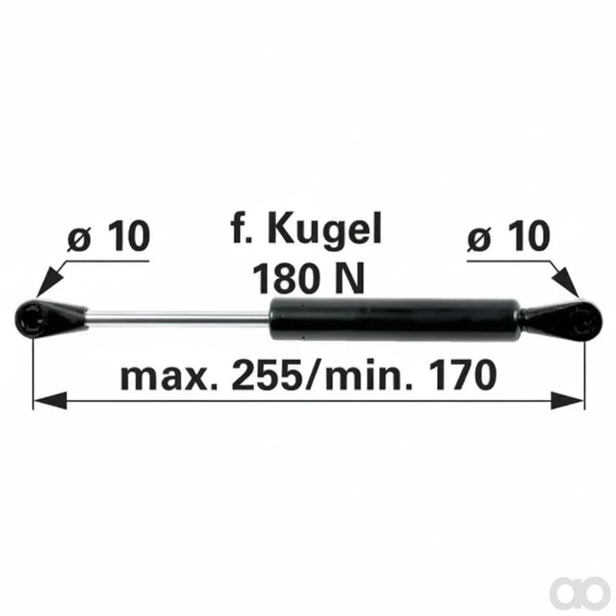 Prillinger - 00115316 - Gasdruckfeder fuer Tuer zu Fiat