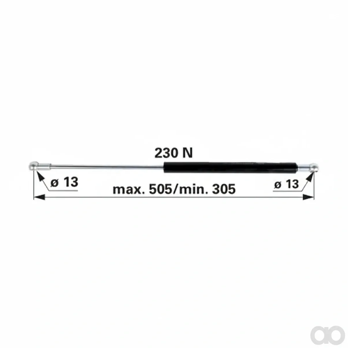 Prillinger - 00115318 - Gasdruckfeder fuer Tuer zu Ford