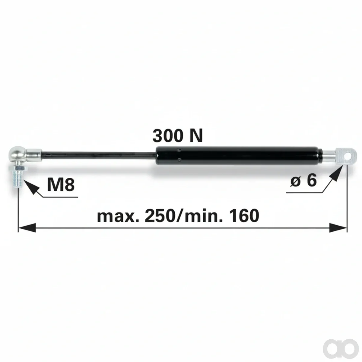 Prillinger - 00115565 - Gasdruckfeder fuer Dachluke Laenge