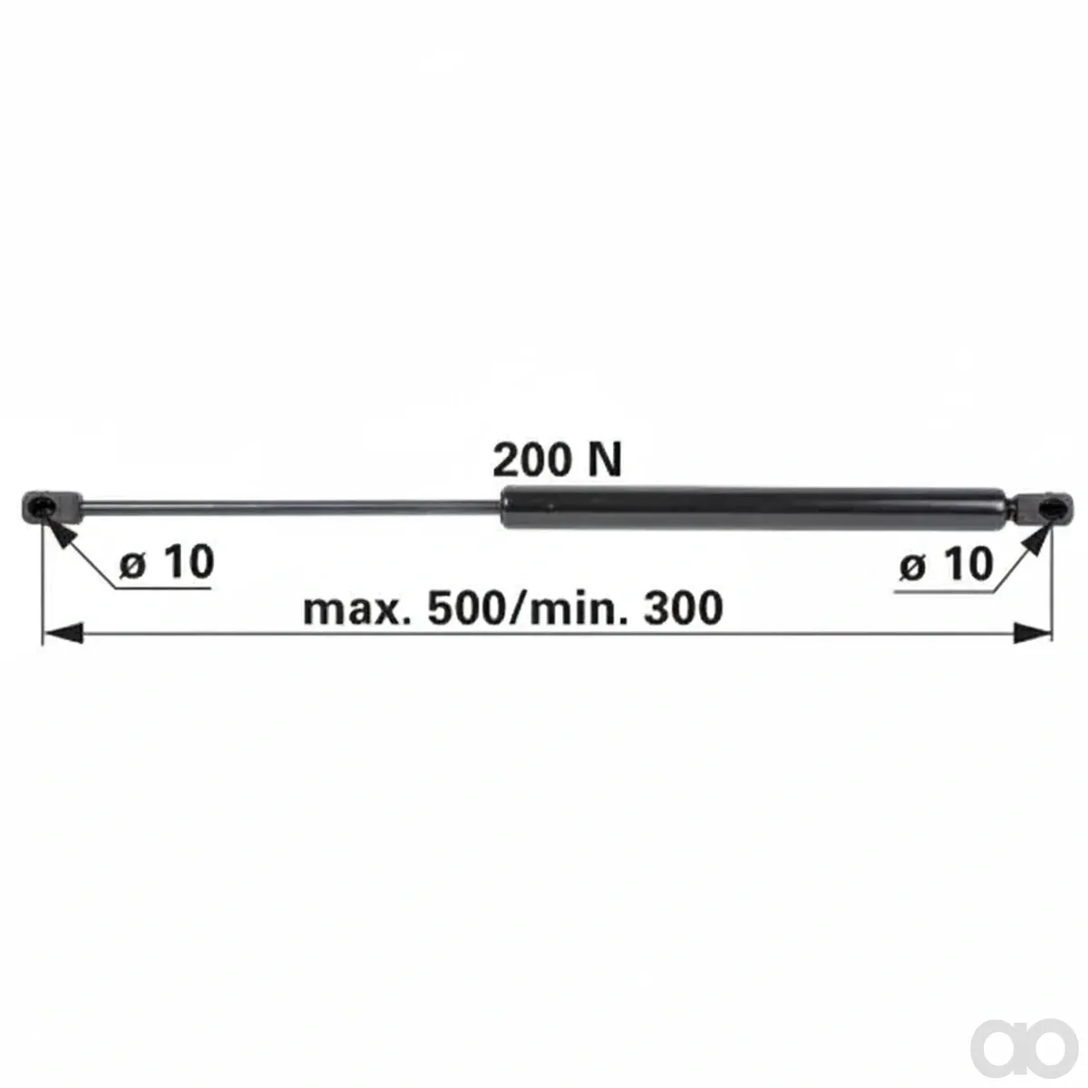 Prillinger - 00115661 - Gasdruckfeder fuer Heckscheibe