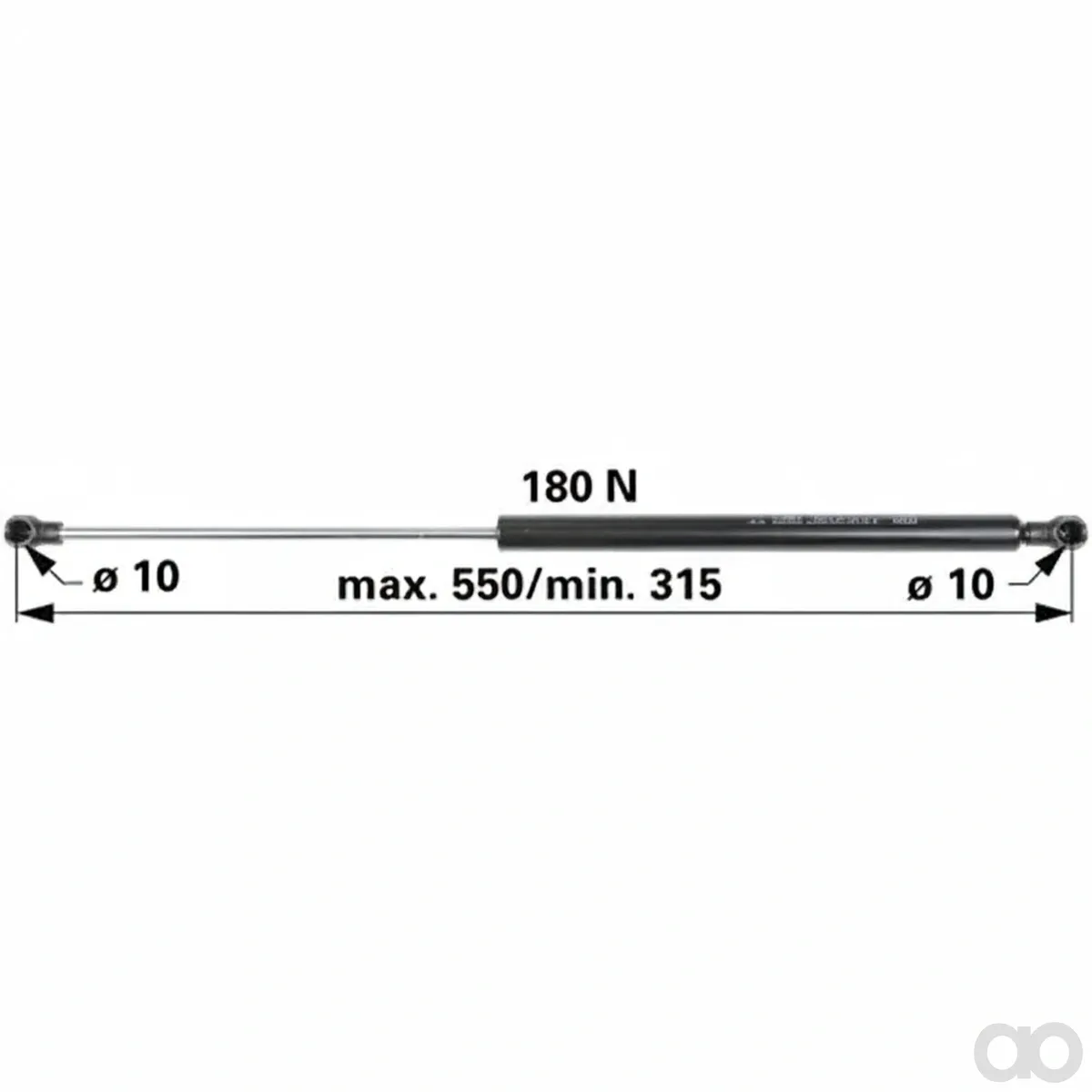 Prillinger - 00115703 - Gasdruckfeder fuer Heckscheibe