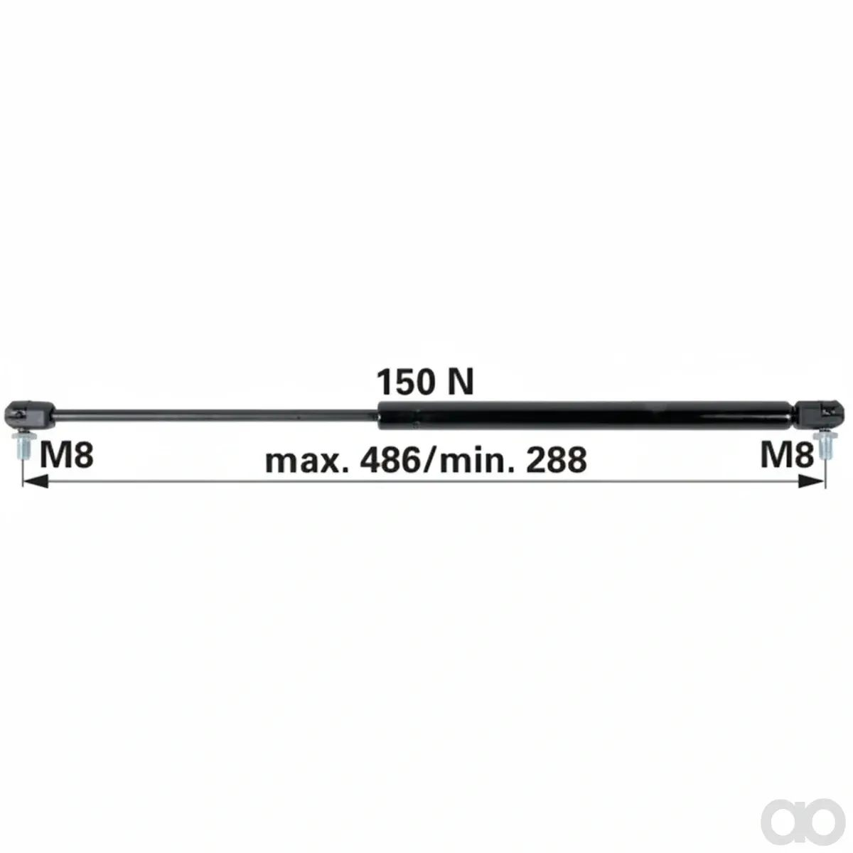Prillinger - 00115730 - Gasdruckfeder fuer Frontscheibe