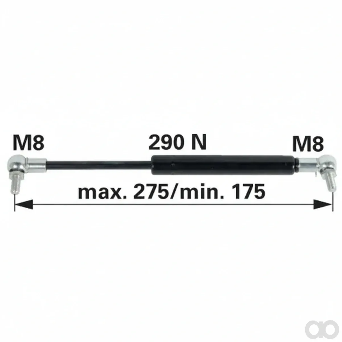 Prillinger - 00115731 - Gasdruckfeder Tuer Laenge 270 Mm