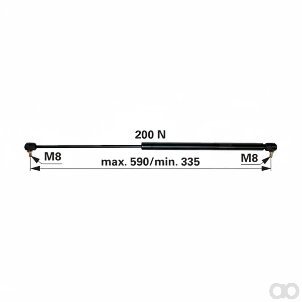 Prillinger - 00115828 - Gasdruckfeder fuer vorne- Und Heckscheibe
