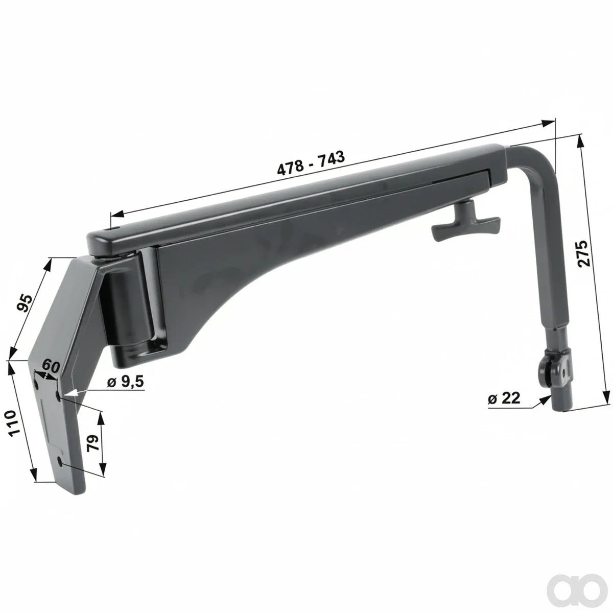 Prillinger - 00116425 - Teleskopspiegelhalter