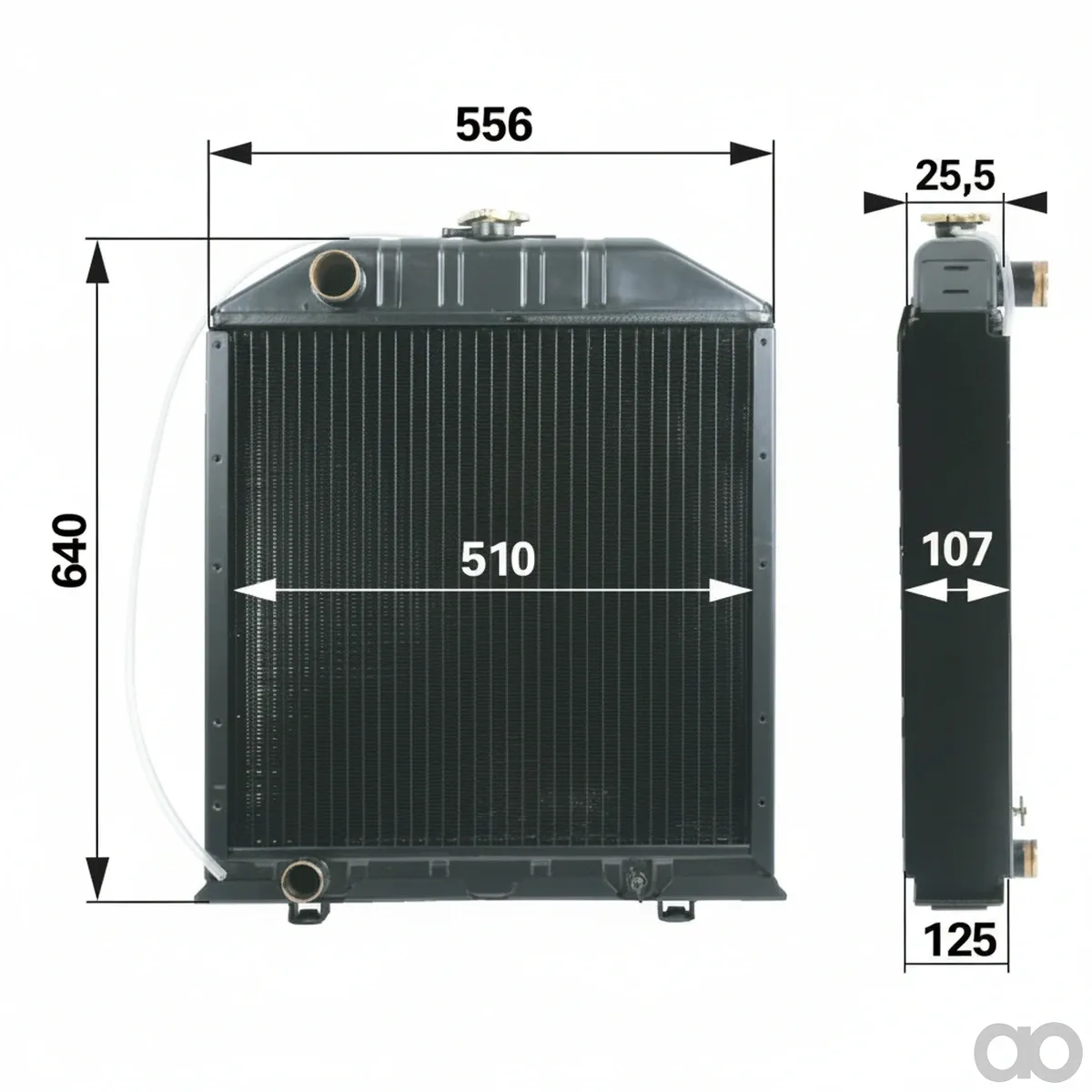 Prillinger - 00129311 - Kuehler Zu Fiat