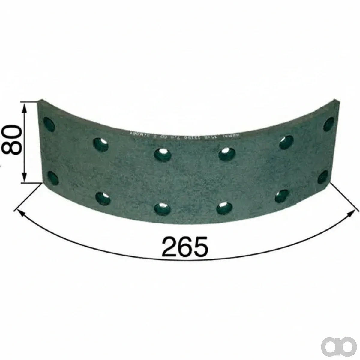 Prillinger - 00145111 - Bremsbelag vorne 265x80 mm zu