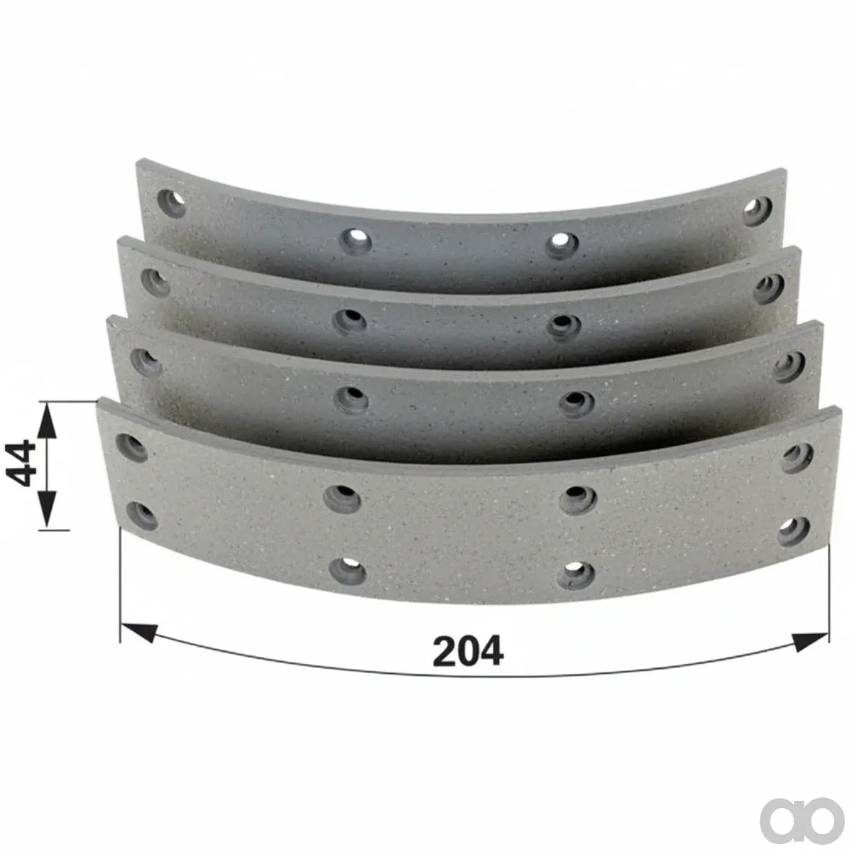 Prillinger - 00145462 - Bremsbelagsatz mit Nieten 4 Stueck