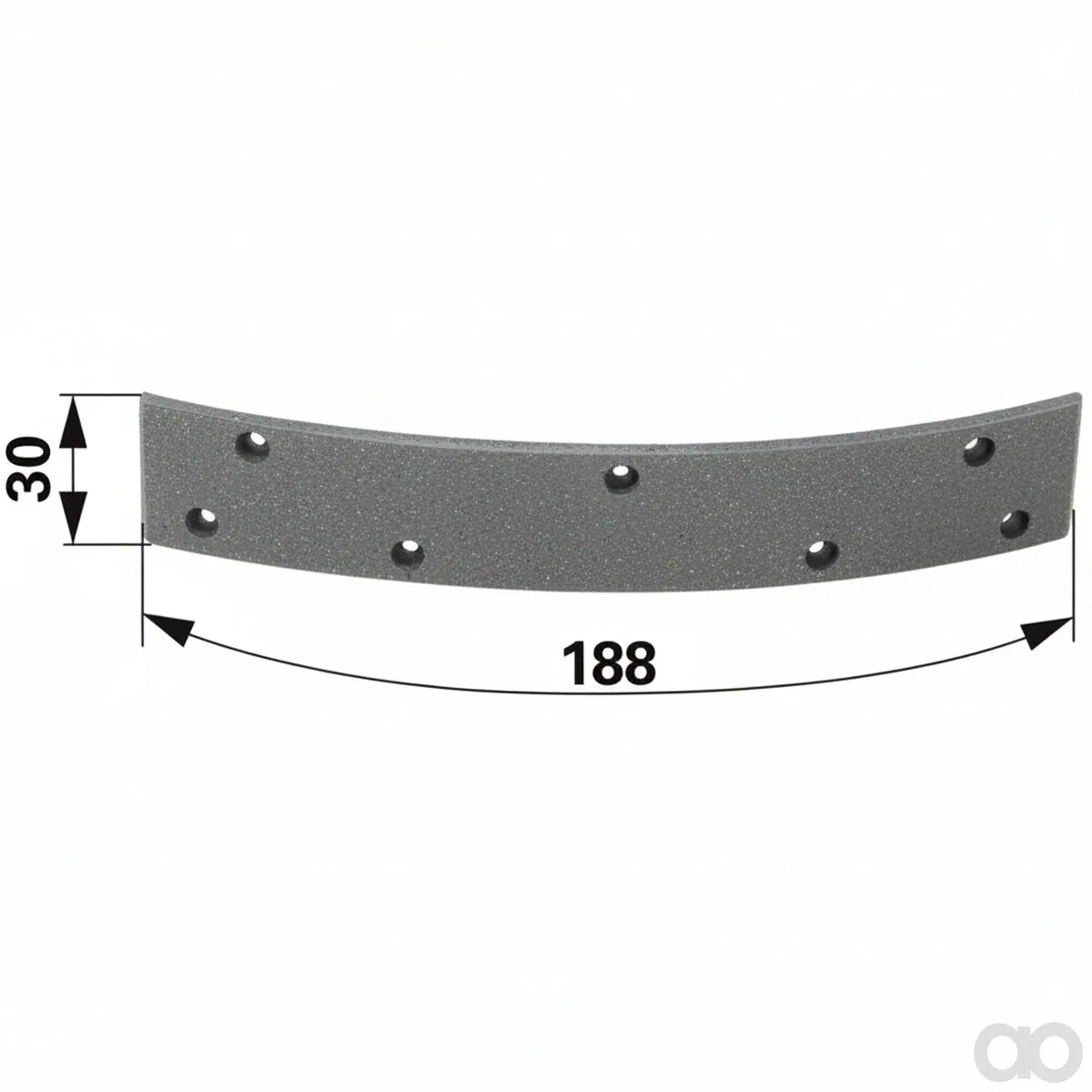 Prillinger - 00145860 - Bremsbelag 188x30x4 mm Zu Deut