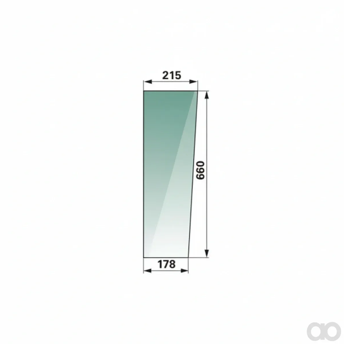 Prillinger - 00154103 - Frontscheibe rechts und Stangen