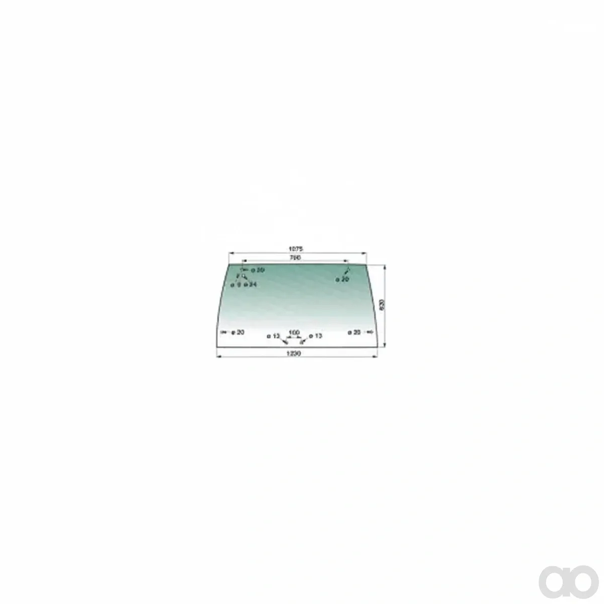 Prillinger - 00154417 - Heckscheibe Farbe Gruen Getoent