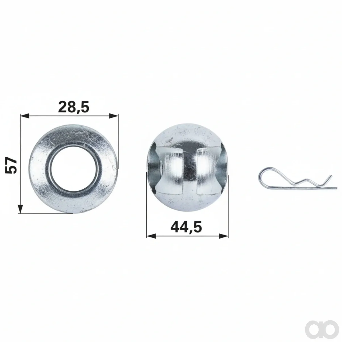 Prillinger - 00161378 - Kugel mit Splint 28,5 mm