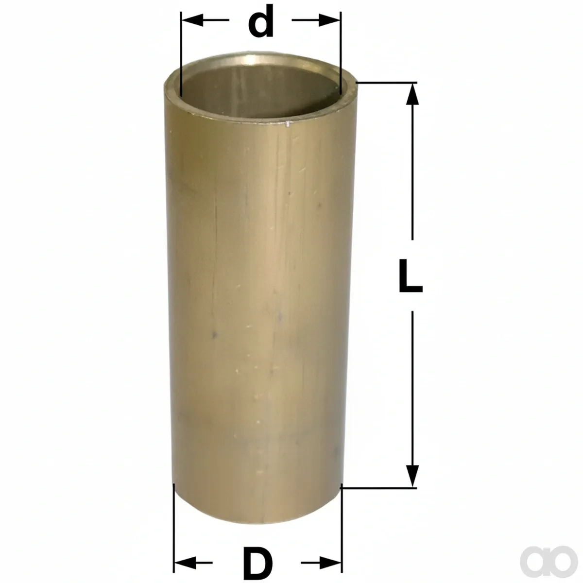 Prillinger - 00183084 - Federbuchse 40x48x100 Mm Messing