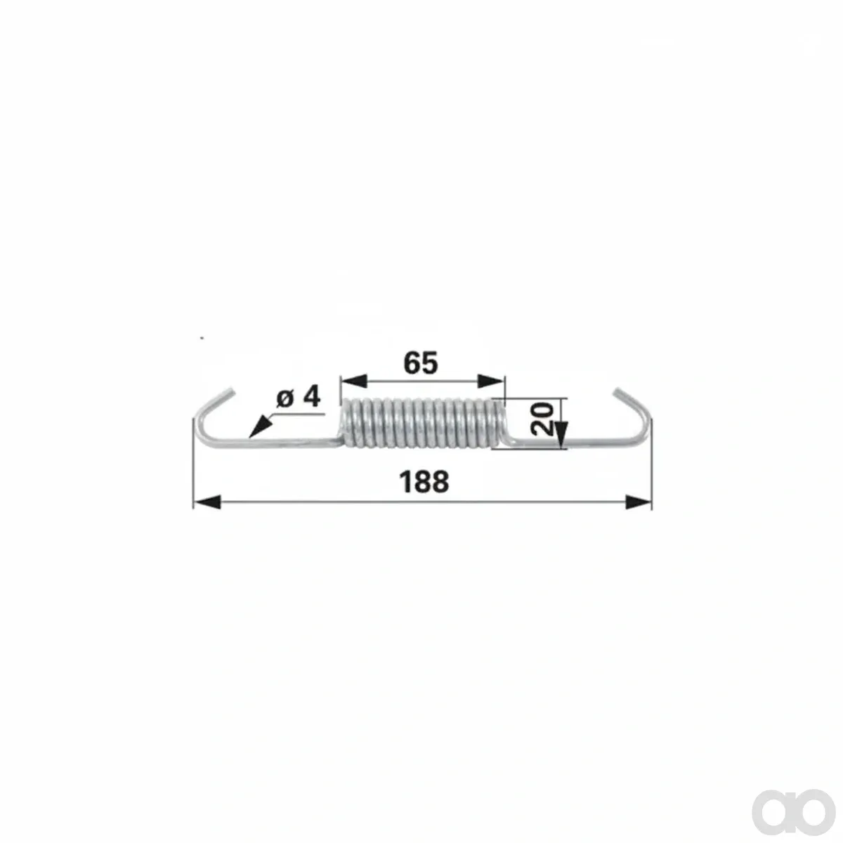 Prillinger - 00183330 - Zugfeder fuer Bremsbacken, 188