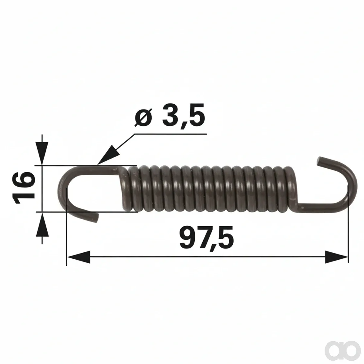 Prillinger - 00183389 - Feder fuer Bremsbacke Passend Zu