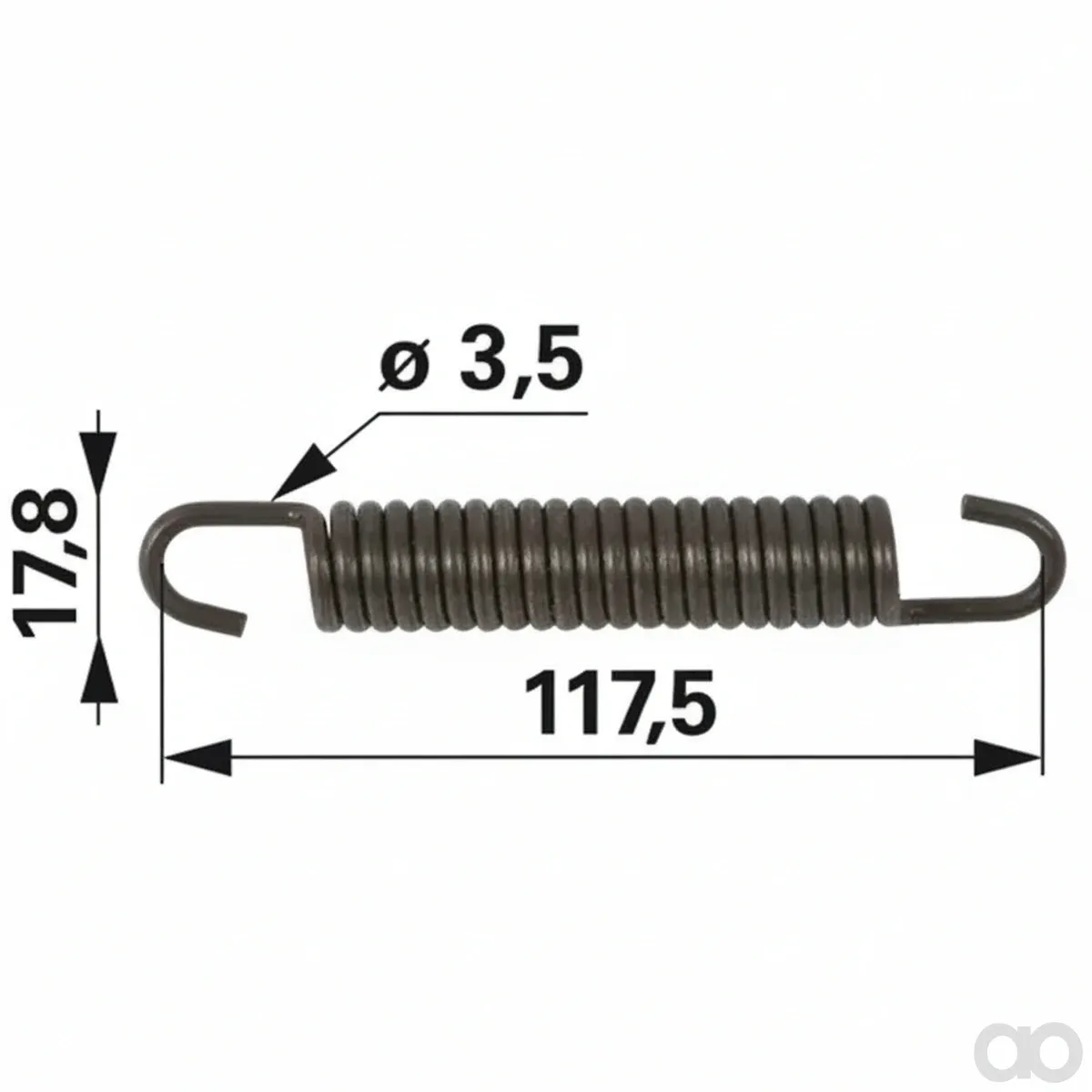 Prillinger - 00183390 - Feder fuer Bremsbacke Passend Zu