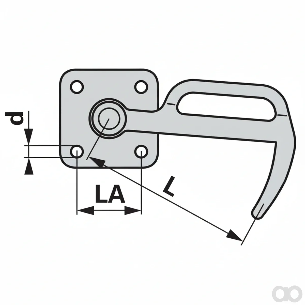 Prillinger - 00184019 - Buegelverschluss Stangen Ohne Oese