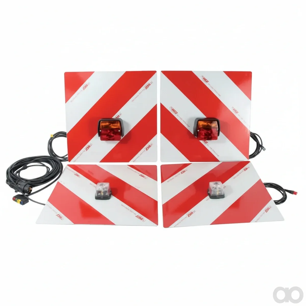 Prillinger - 00186120 - Warntafelsatz 423x423 mm mit Reflektor