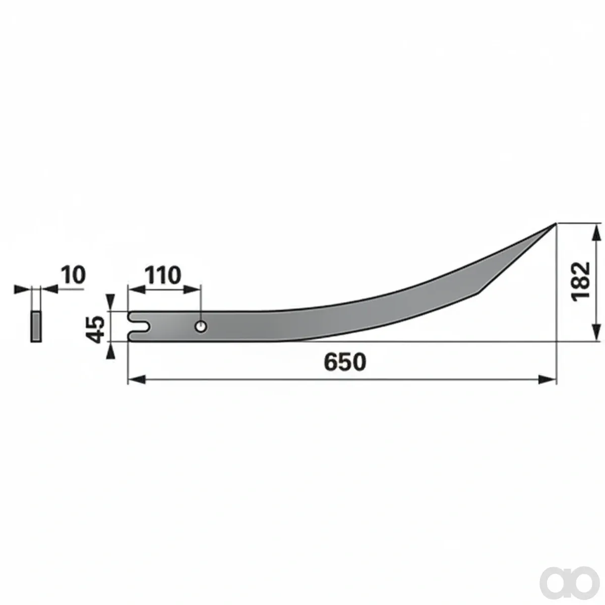 Prillinger - 00190307 - Greiferzinke 650 Mm