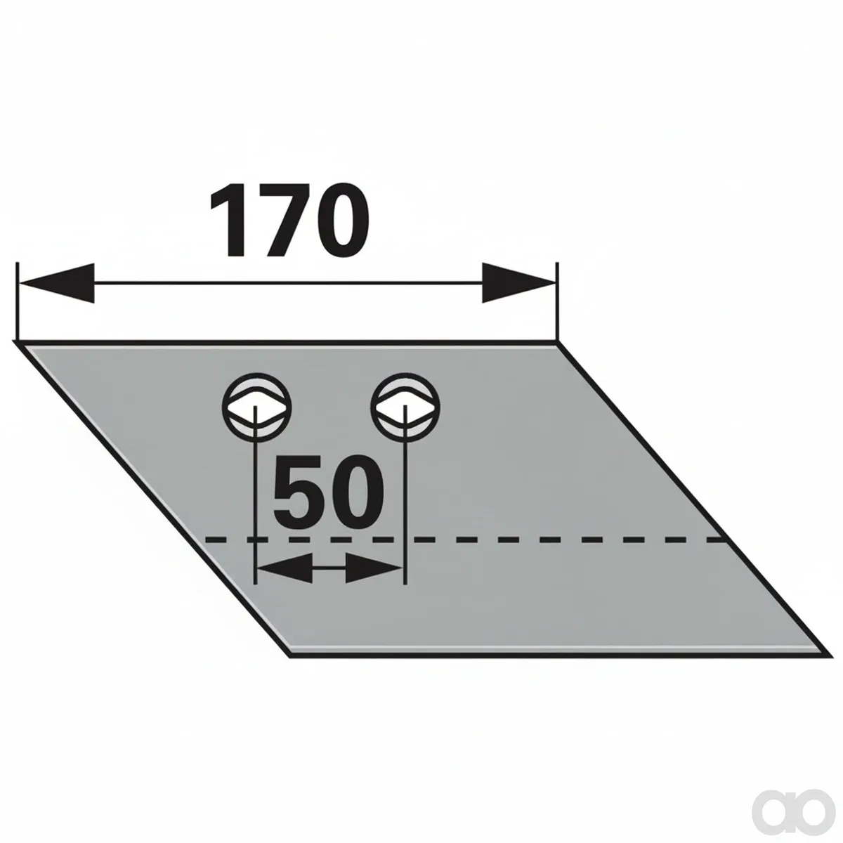 Prillinger - 00203144 - Vorschaalerschare rechts Anstellwinkel