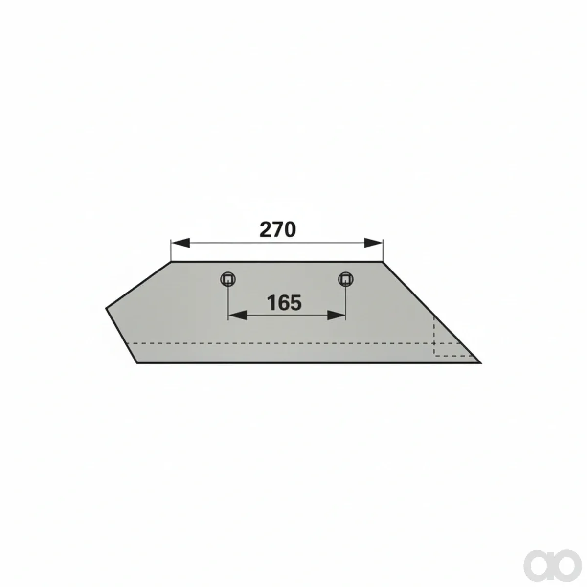 Prillinger - 00203212 - Scharhinterteil rechts Anstellwinkel