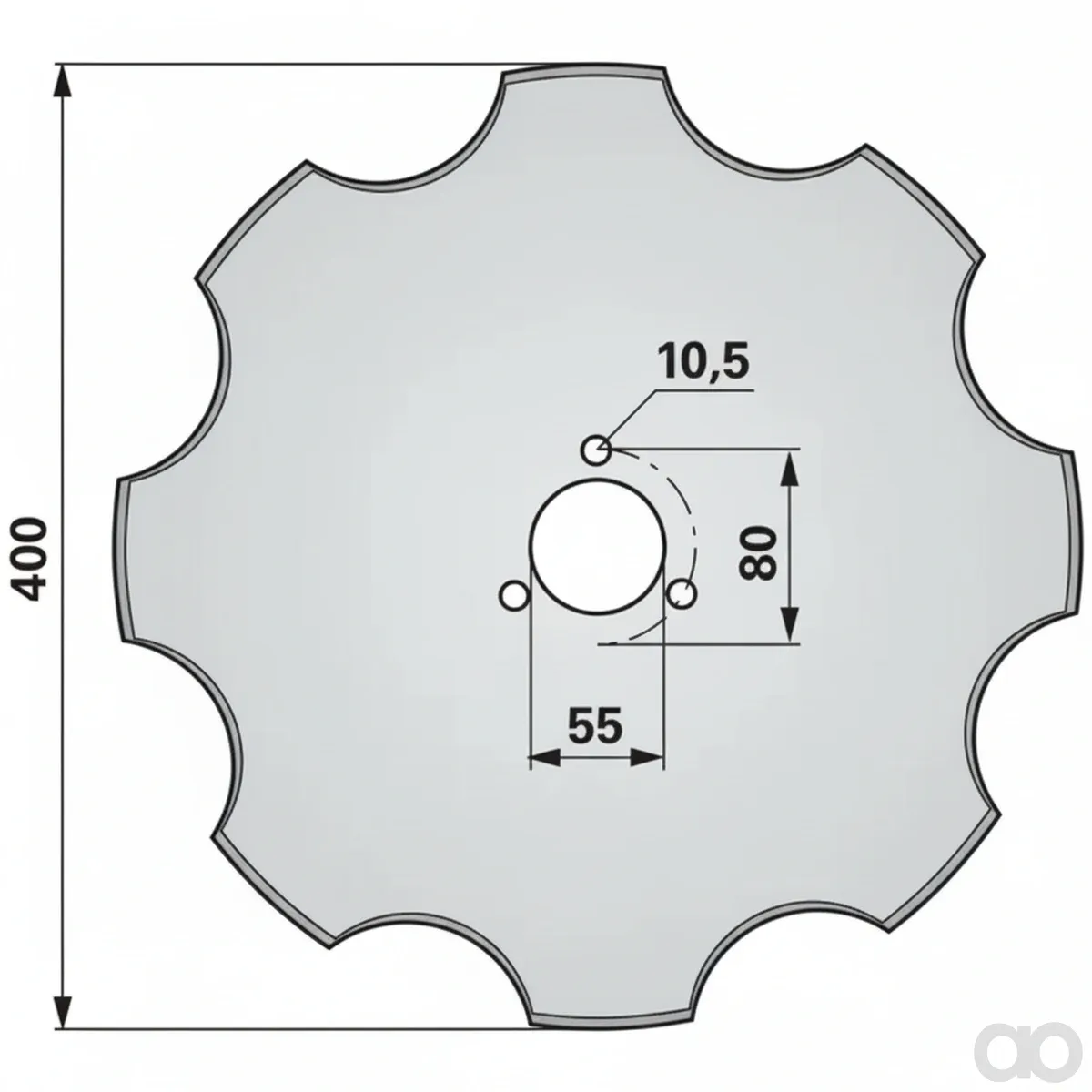 Prillinger - 00214503 - Sechscheibe Gezahnt Anstelle V