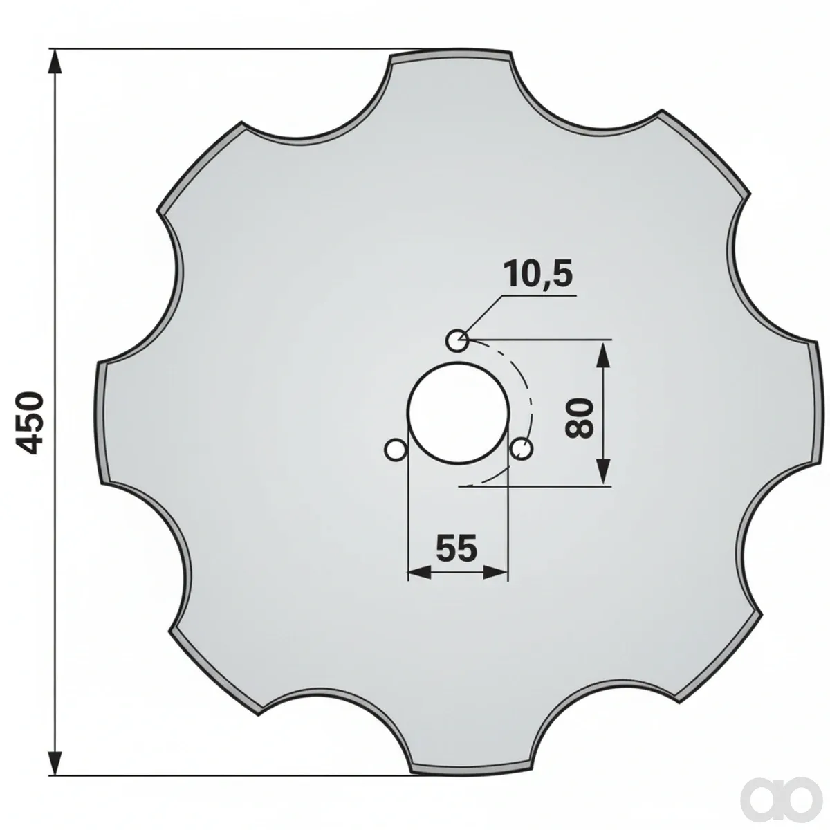 Prillinger - 00214504 - Sechscheibe Gezahnt Anstelle V