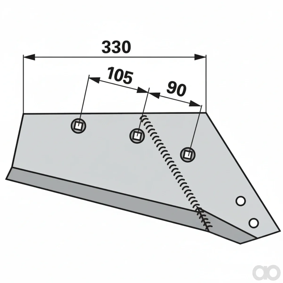Prillinger - 00214604 - Wechselspitzschare Rechts Anstellung