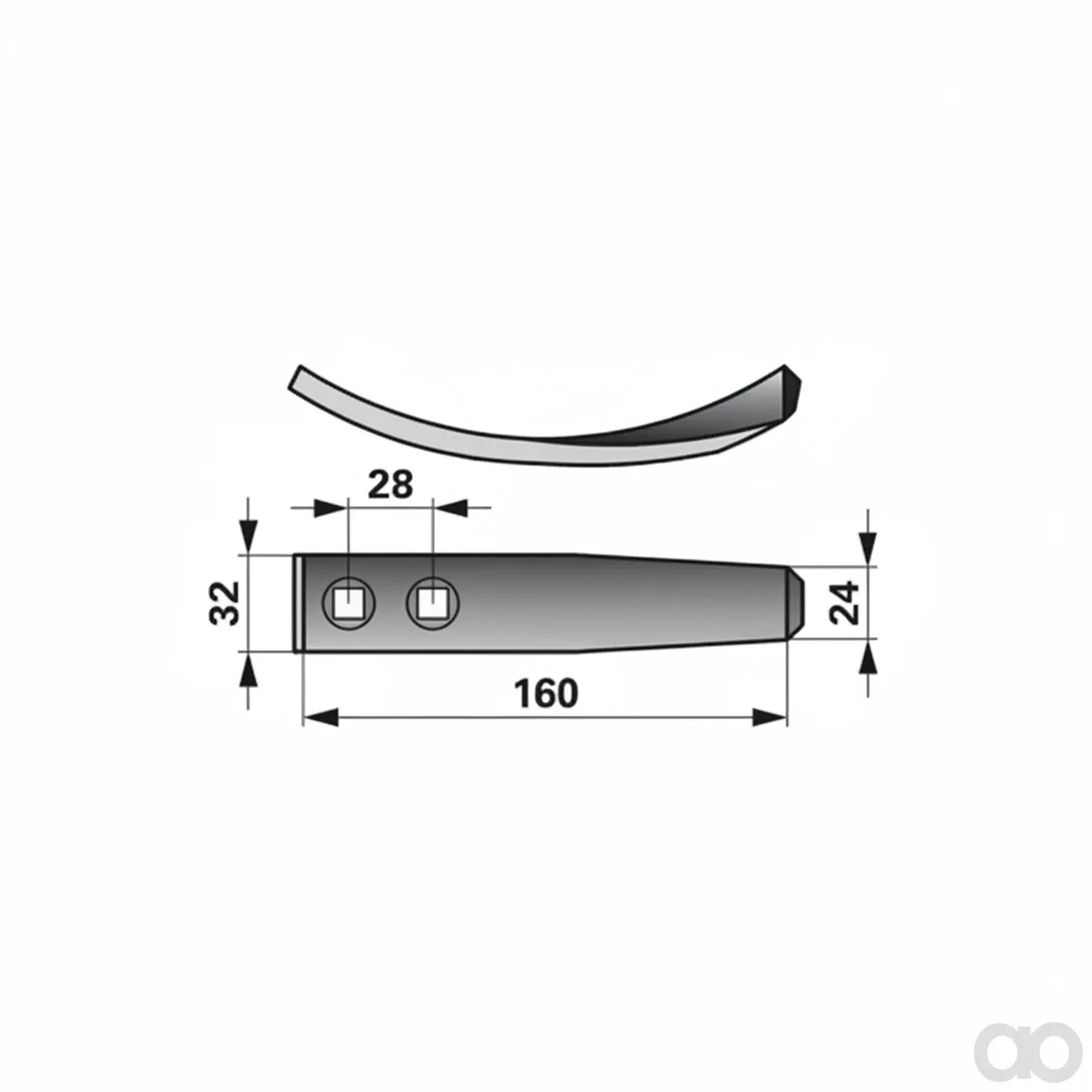 Prillinger - 00230841 - Normalschare 24X8X160