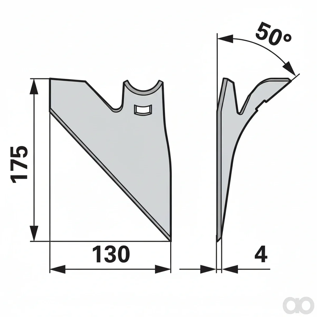 Prillinger - 00232254 - Halbschare Rechts Arbeitsbreite
