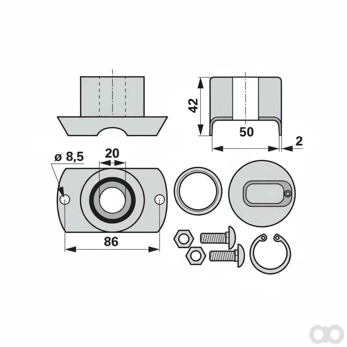 Prillinger - 00232465 - Lagerung Kpl. Anstelle Von Kong