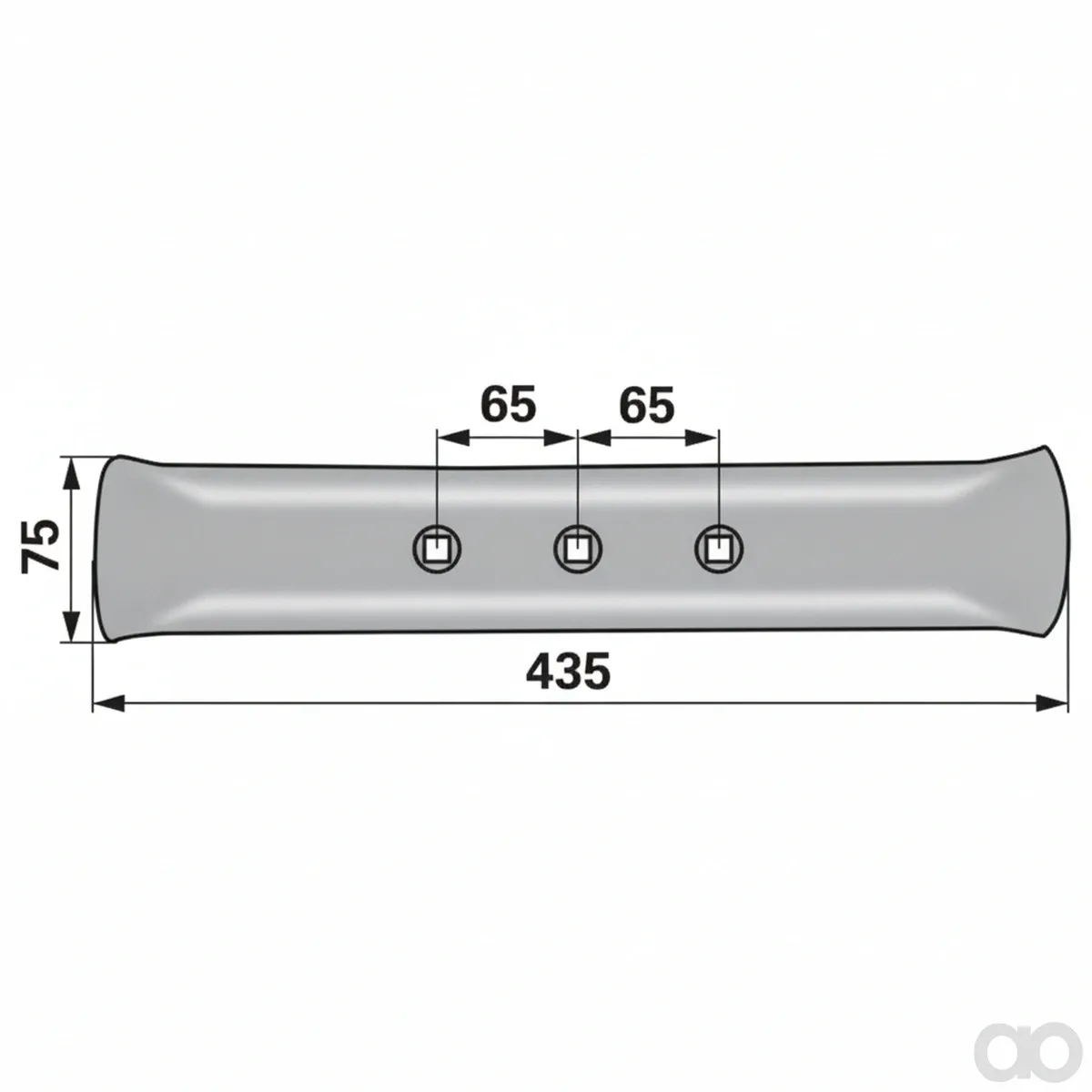 Prillinger - 00233130 - Stahlschare Arbeitsbreite 75x12