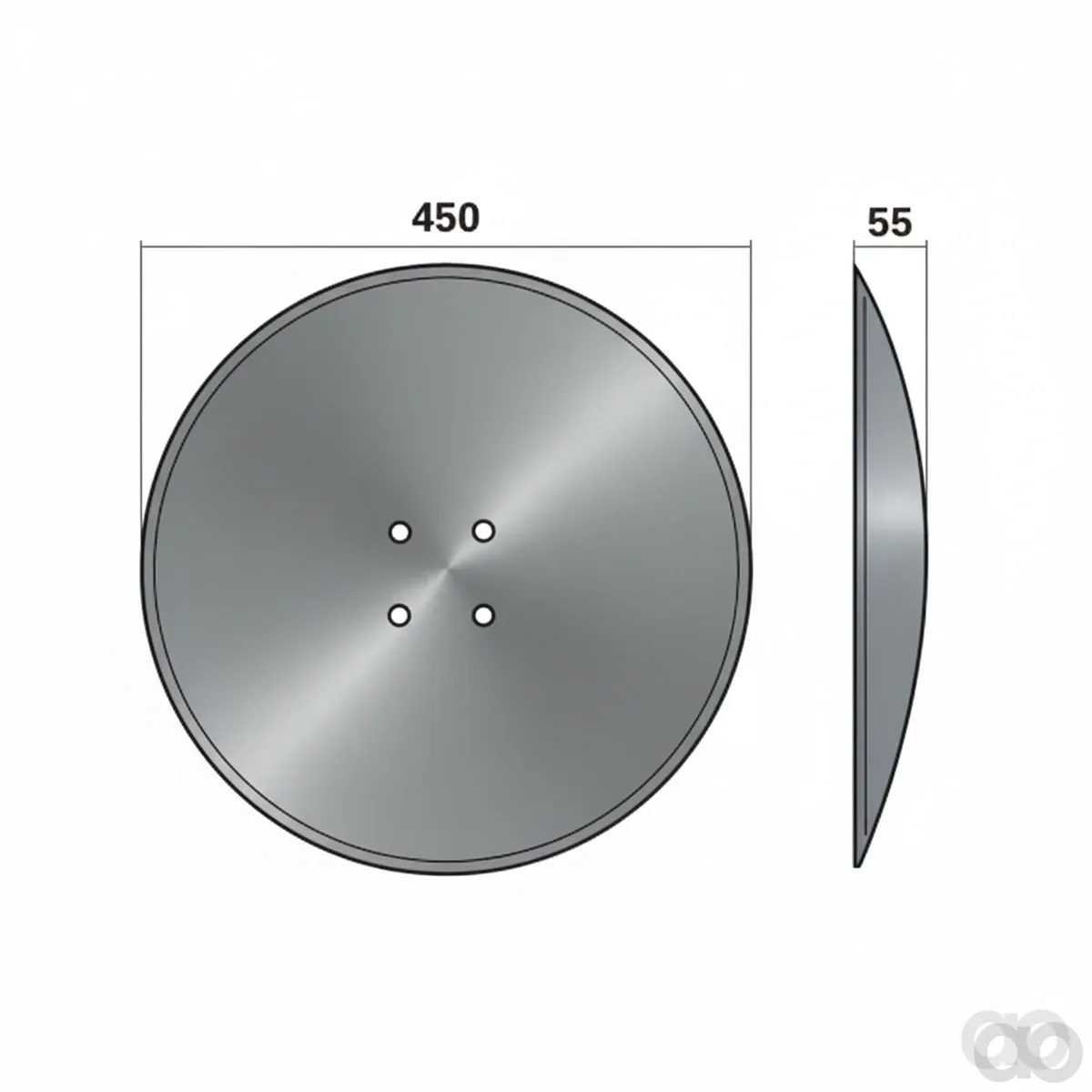 Prillinger - 00240291 - Hohlscheibe Glatt DM=450mm