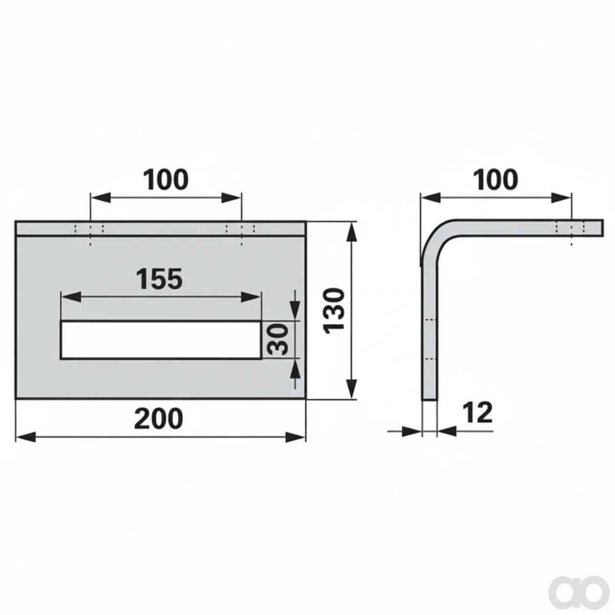 Prillinger - 00240413 - Zinkenhalter Fuer Rahmen 80X80