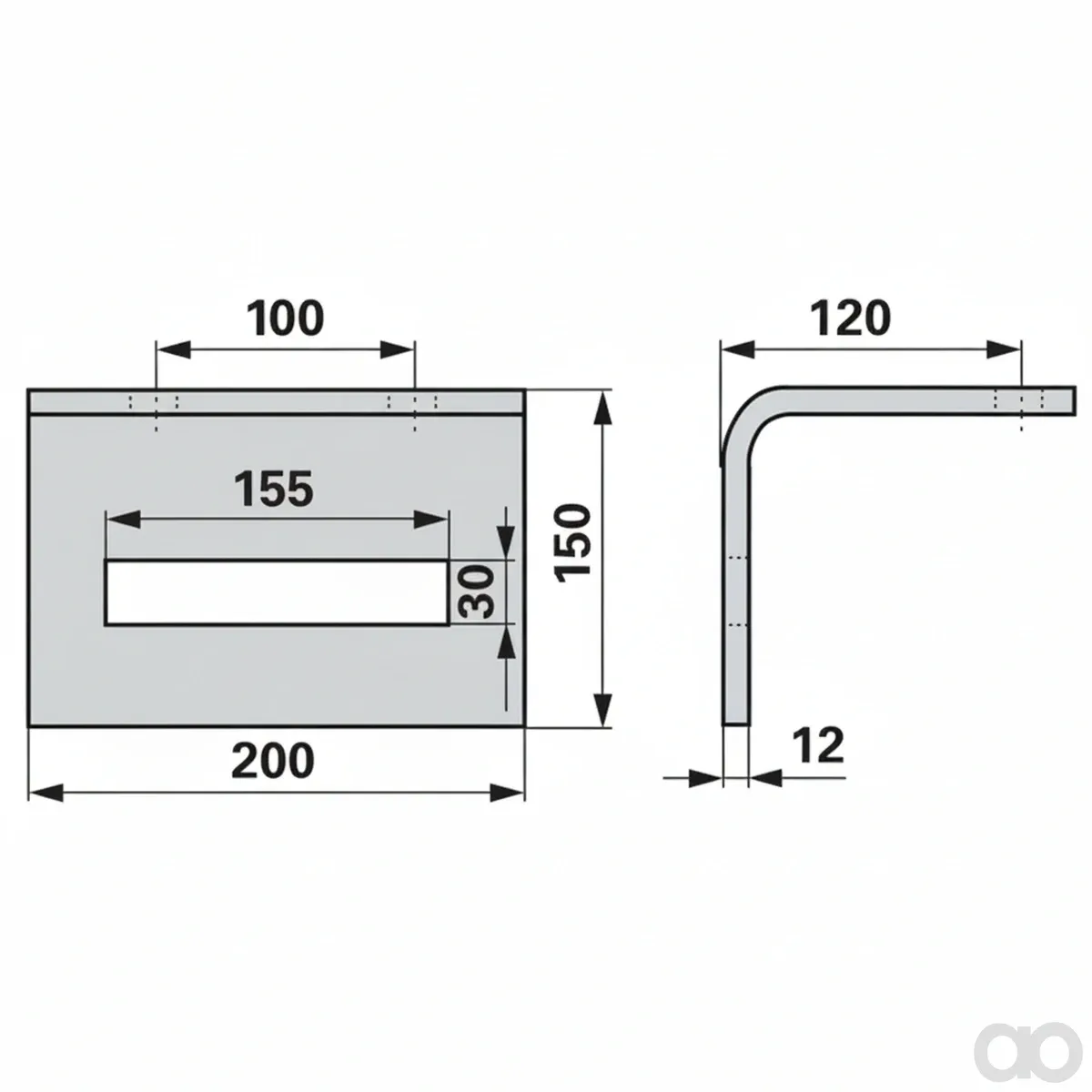 Prillinger - 00240415 - Zinkenhalter Fuer Rahmen 100X100